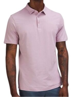 Lululemon Evolution Short Sleeve Polo Shirt Dusty Rose size M NWT